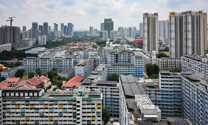 Các khu nhà ở xã hội ở Singapore. Ảnh: Straites Times. Nhà ở xã hội cho thuê: Kinh nghiệm và bài học từ quốc tế - Ảnh 2.