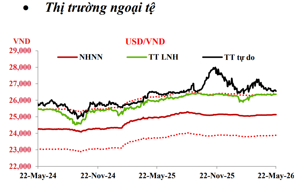 USD/VND duy trì vùng cao, chênh lệch giữa các thị trường vẫn hiện hữu (Biểu đồ: VIRA)