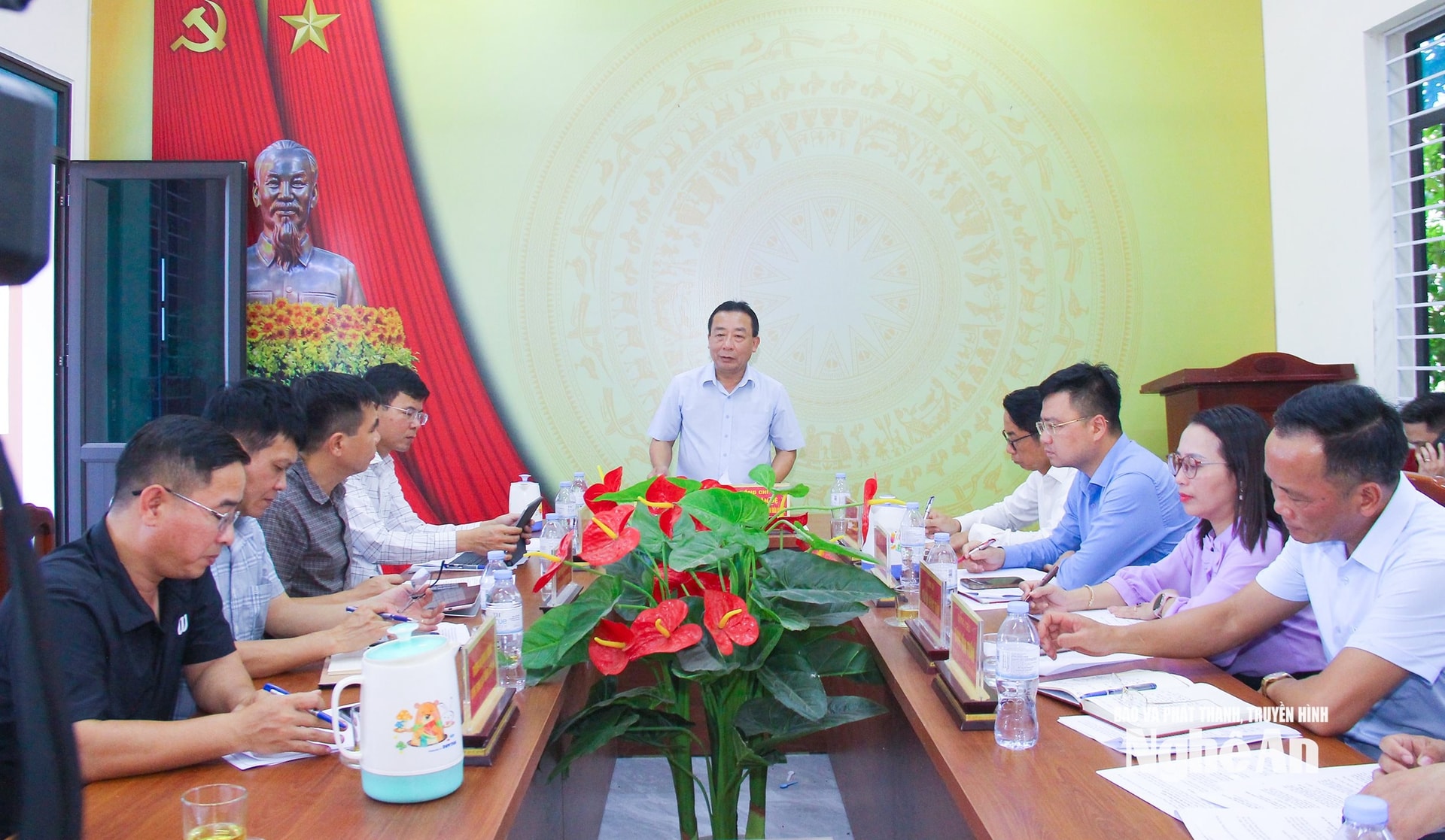 Hình ảnh tại buổi làm việc. Nguồn ảnh: Báo Nghệ An