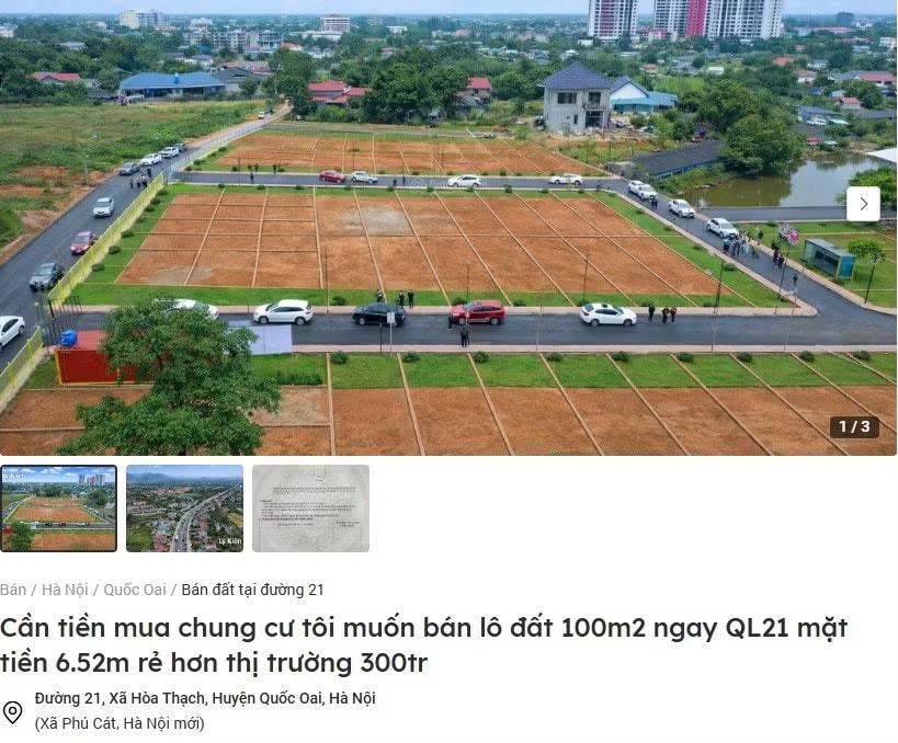 Giá đất nền vùng ven Hà Nội thanh khoản 