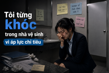 Tôi từng khóc trong nhà vệ sinh ngân hàng vì áp lực chỉ tiêu