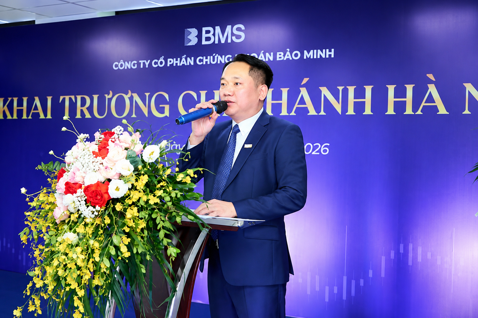 Chứng khoán Bảo Minh (<a style='text-decoration: none;' href='/BMS'>BMS</a>) khai trương Chi nhánh Hà Nội: 'Bắc tiến' chờ niêm yết sàn HoSE - Ảnh 1.