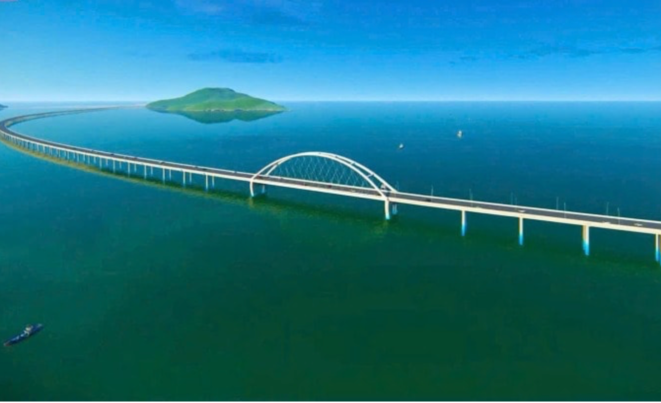Cầu vượt biển dài nhất Việt Nam và thứ 3 Đông Nam Á: Thi công xuyên đêm xuyên lễ nỗ lực hoàn thành- Ảnh 1. Cầu vượt biển dài nhất Việt Nam và thứ 3 Đông Nam Á: Thi công xuyên đêm xuyên lễ nỗ lực hoàn thành- Ảnh 1.
