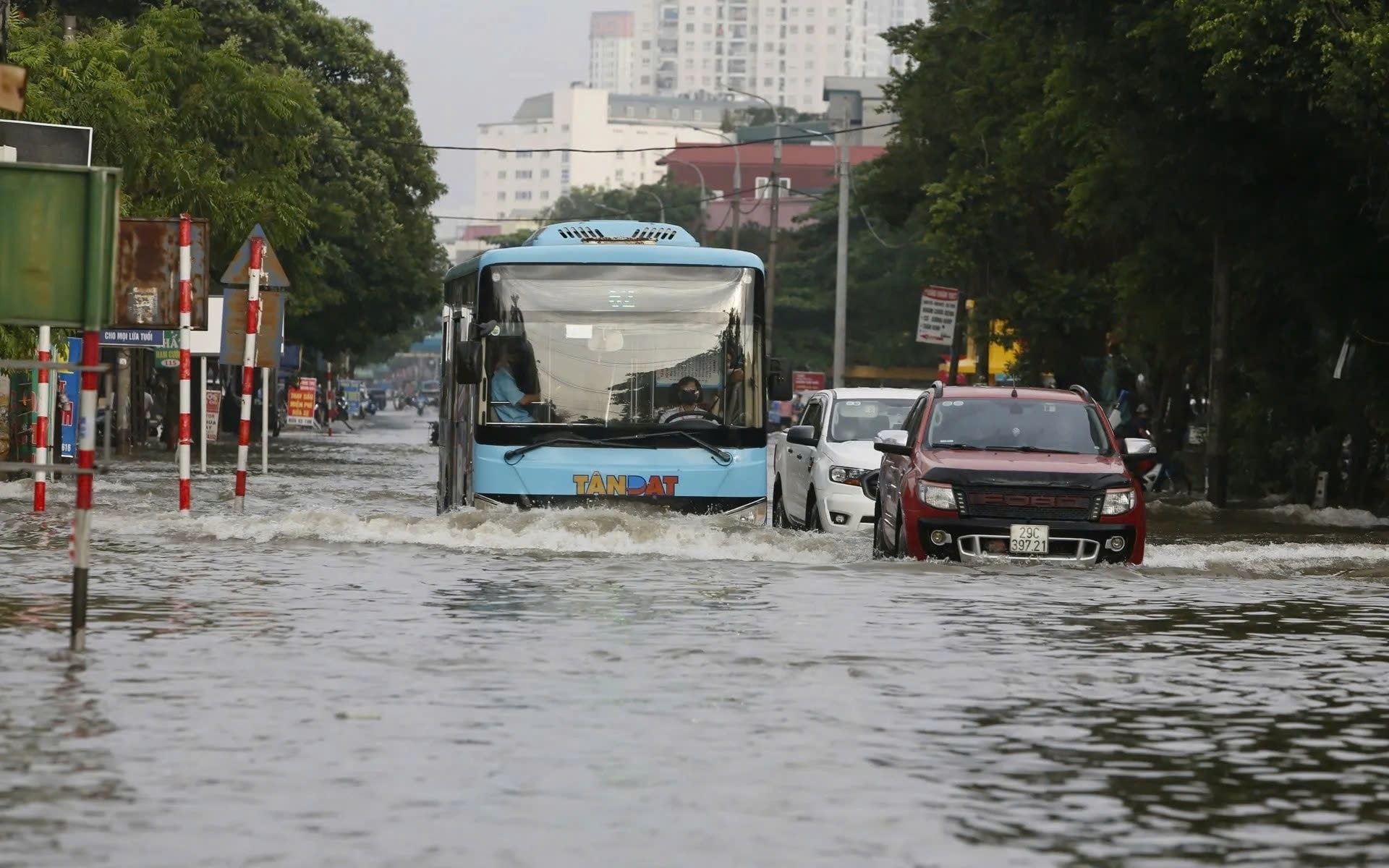 TP. Hà Nội khi bị ngập úng. Nguồn ảnh: UBND TP. Hà Nội