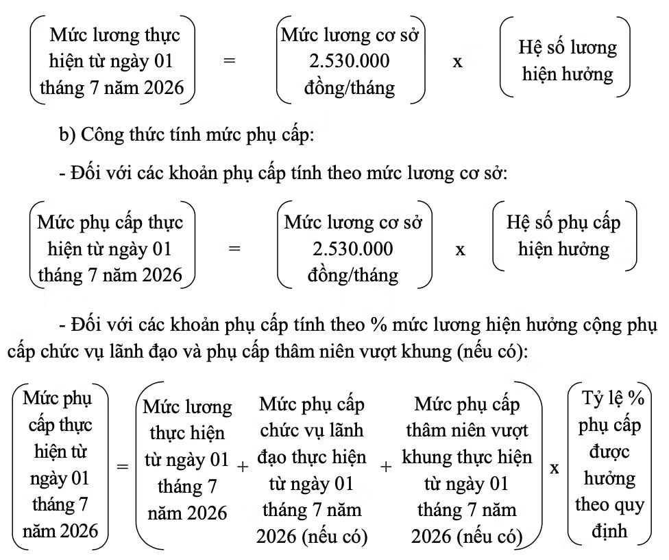 Chi tiết cách tính lương cơ sở với cán bộ, công chức, viên chức từ 1/7 - Ảnh 1.