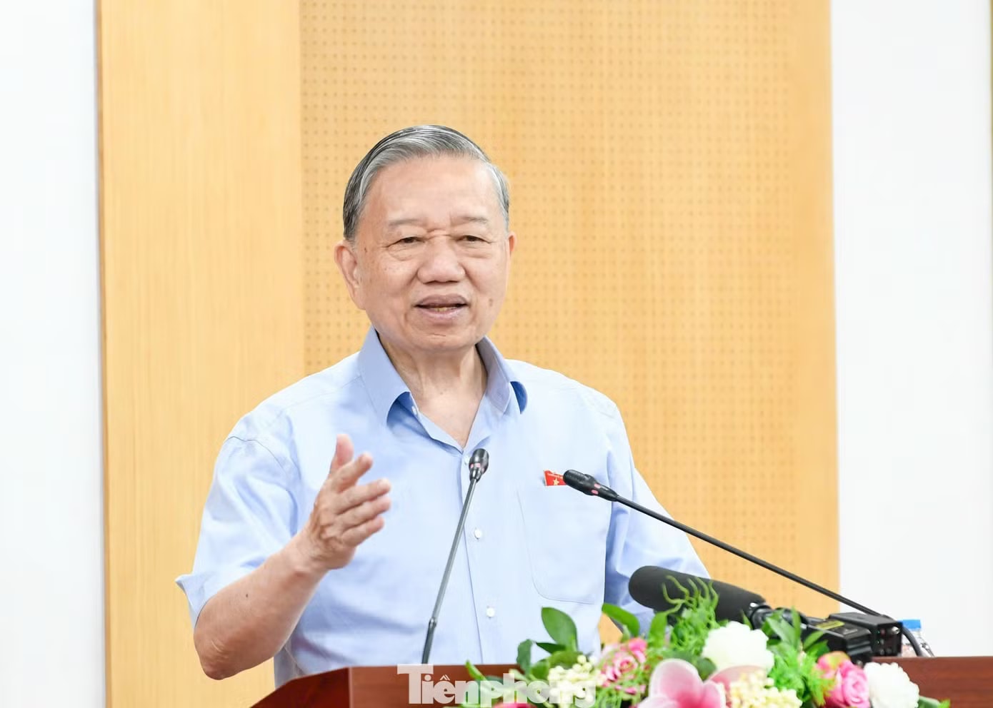 Tổng Bí thư, Chủ tịch nước Tô Lâm. Ảnh: Như Ý. Tổng Bí thư, Chủ tịch nước Tô Lâm: Thi vào lớp 10 còn căng thẳng hơn thi đại học - Ảnh 1.