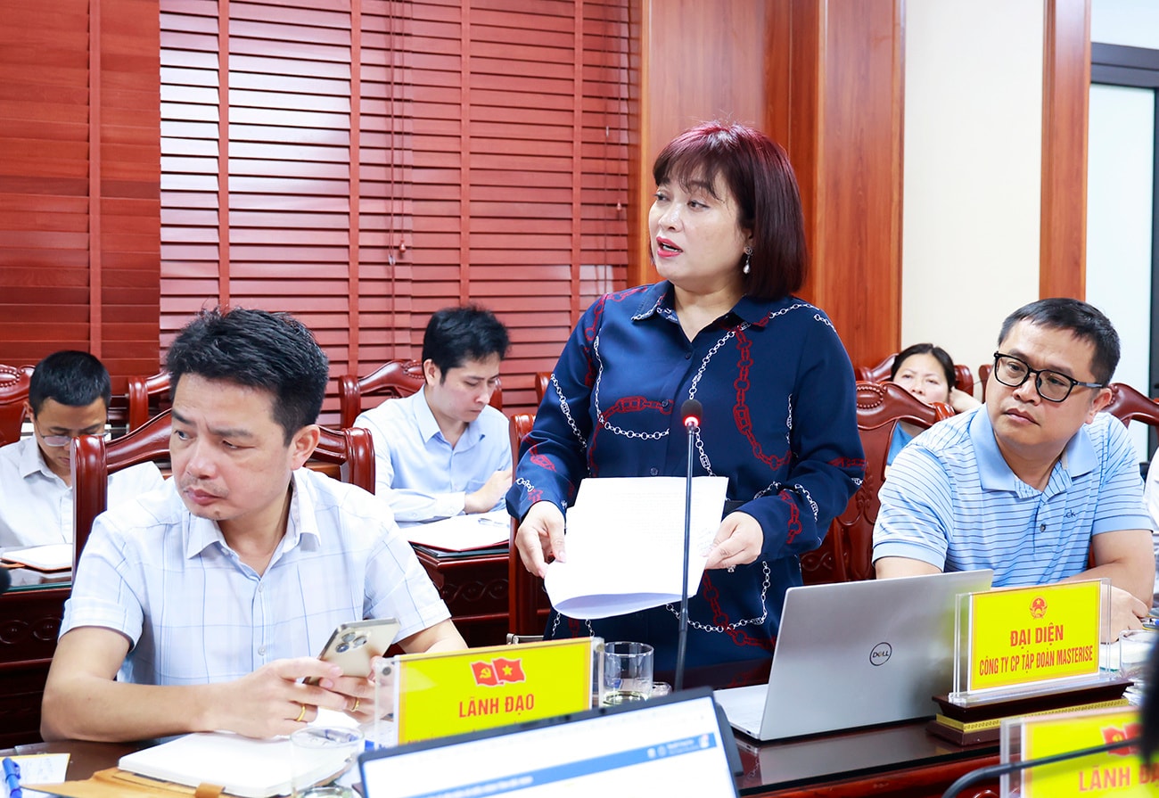 Đại diện CTCP Tập đoàn Masterise tại buổi làm việc. Nguồn ảnh: UBND tỉnh Bắc Ninh Đại diện CTCP Tập đoàn Masterise tại buổi làm việc. Nguồn ảnh: UBND tỉnh Bắc Ninh