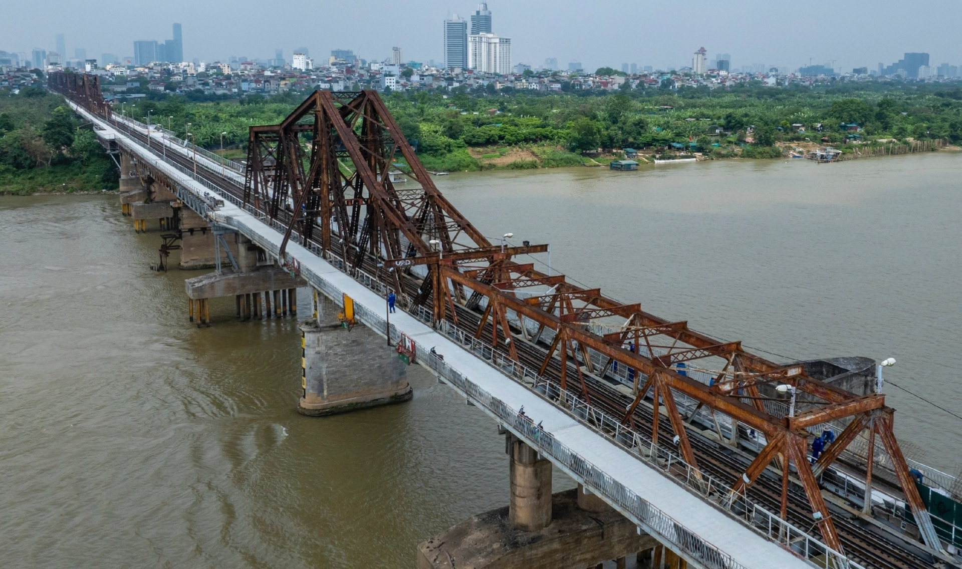 Cây cầu thép có tuổi đời lớn nhất Việt Nam sau hơn 1 tháng tạm dừng hoạt động- Ảnh 2. Cây cầu thép có tuổi đời lớn nhất Việt Nam sau hơn 1 tháng tạm dừng hoạt động- Ảnh 2.