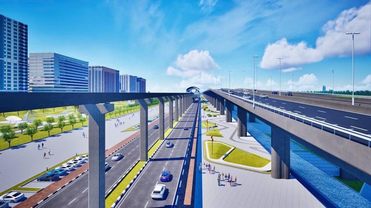 Tuyến đường Trục cảnh quan được thiết kế đi trên cao đoạn qua nội thành. Chỉ còn 3/6 nhà đầu tư tham gia, trục cảnh quan sông Hồng sẽ ra sao? - Ảnh 2.