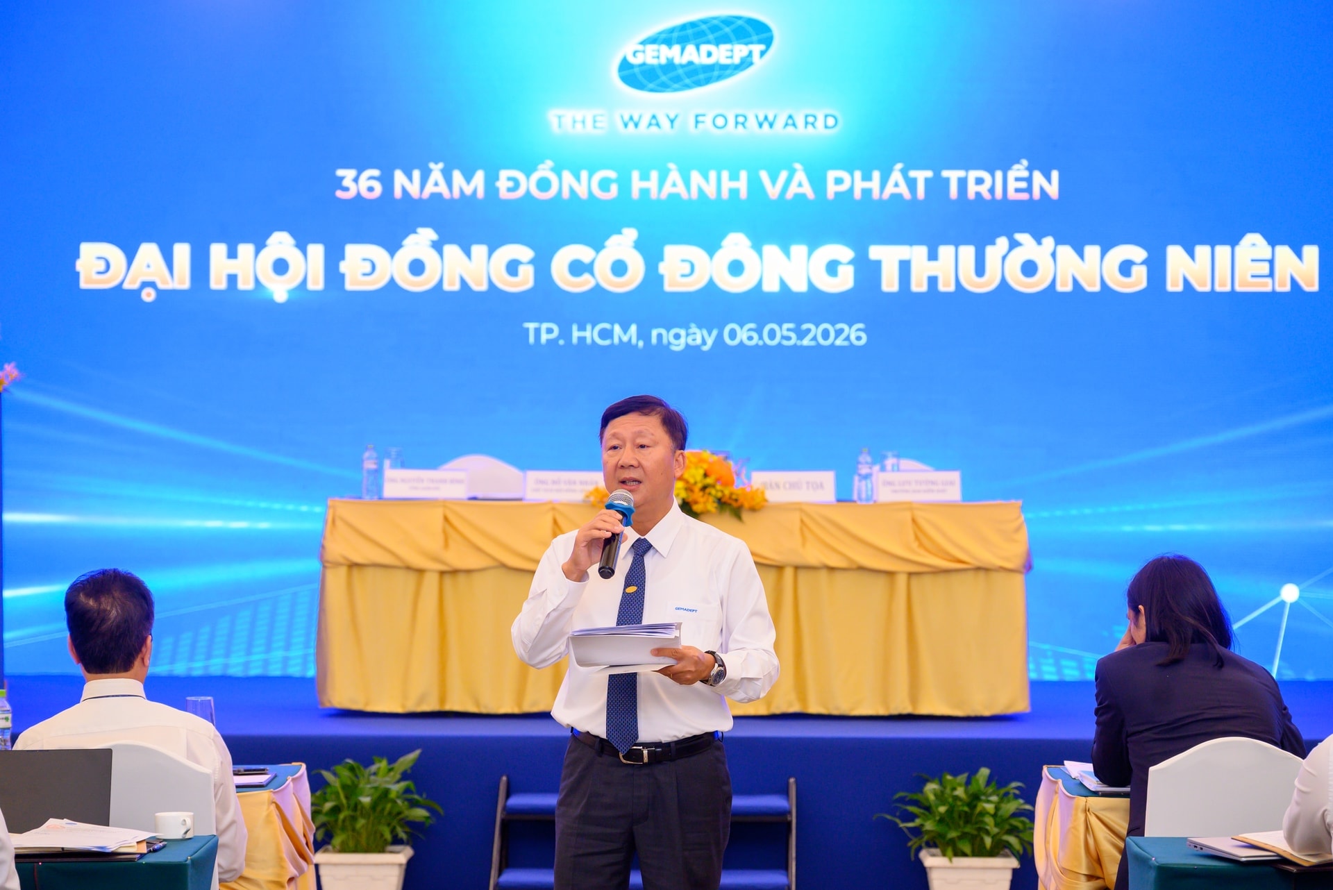 ĐHĐCĐ Gemadept (<a style='text-decoration: none;' href='/GMD'>GMD</a>): Mục lãi kỷ lục 3.000 tỷ đồng năm 2026, tính chuyện tăng vốn và đầu tư thêm đội tàu - Ảnh 3.