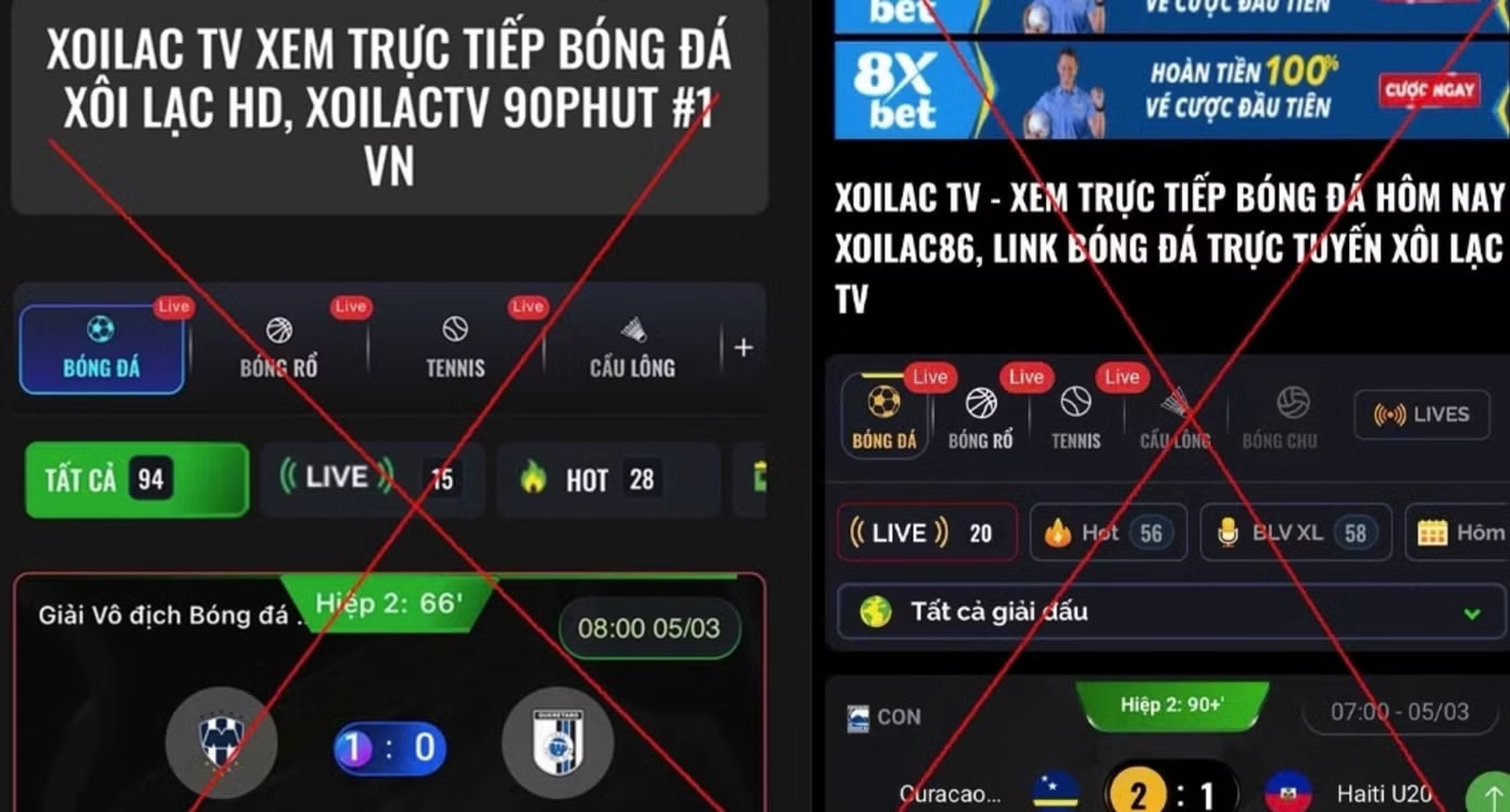 Hệ thống Xôi Lạc TV vừa bị triệt phá. Chính phủ yêu cầu triệt phá các website vi phạm bản quyền - Ảnh 1.