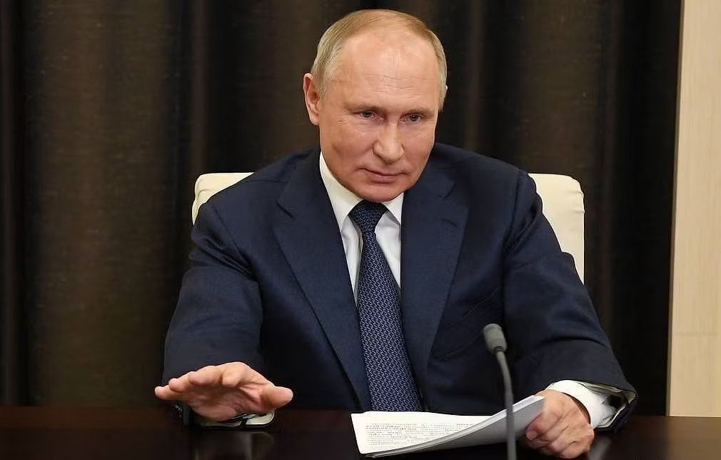 Tổng thống Nga Vladimir Putin. (Ảnh: Tass) Nga tăng cường bảo vệ Tổng thống Vladimir Putin trước Ngày Chiến thắng - Ảnh 1.
