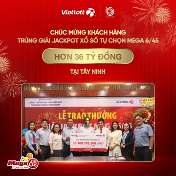 Nam công nhân xa quê trúng Vietlott 36 tỷ đồng nhờ bộ số quen thuộc