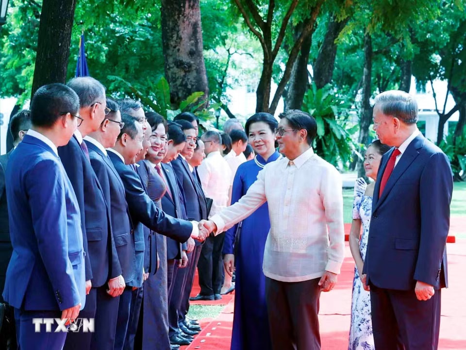 Lễ đón Tổng Bí thư, Chủ tịch nước Tô Lâm và Phu nhân thăm cấp Nhà nước tới Philippines- Ảnh 5.