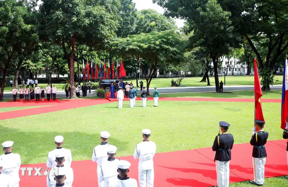 Lễ đón Tổng Bí thư, Chủ tịch nước Tô Lâm và Phu nhân thăm cấp Nhà nước tới Philippines- Ảnh 3.