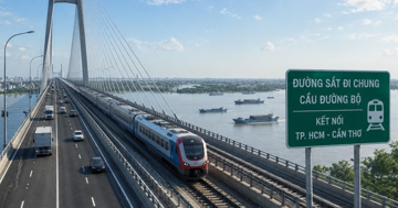 Dự kiến xây dựng tuyến đường sắt đi chung cầu đường bộ kết nối 2 thành phố lớn phía Nam, vốn đầu tư trên 170.000 tỷ