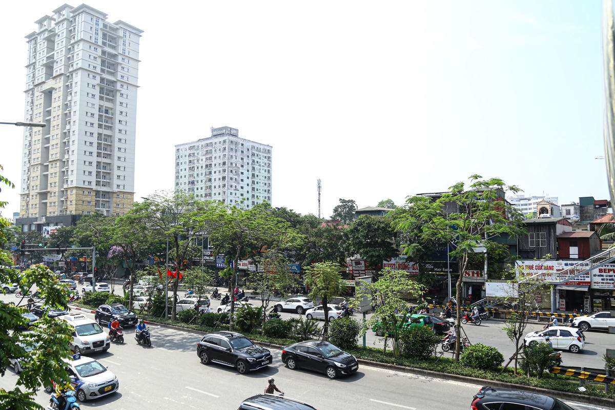 Một góc của tuyến đường Đại Cồ Việt. Nguồn ảnh: Báo Đại Đoàn Kết