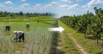 Từ giờ, có thể bị phạt 30 triệu đồng nếu tự ý chuyển đất trồng lúa sang đất trồng cây lâu năm