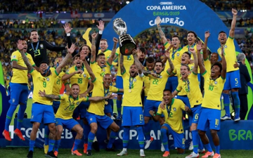 Quốc gia duy nhất góp mặt ở tất cả các kỳ World Cup trong lịch sử, giành 74 chiến thắng, sở hữu 5 chức Vô địch thế giới