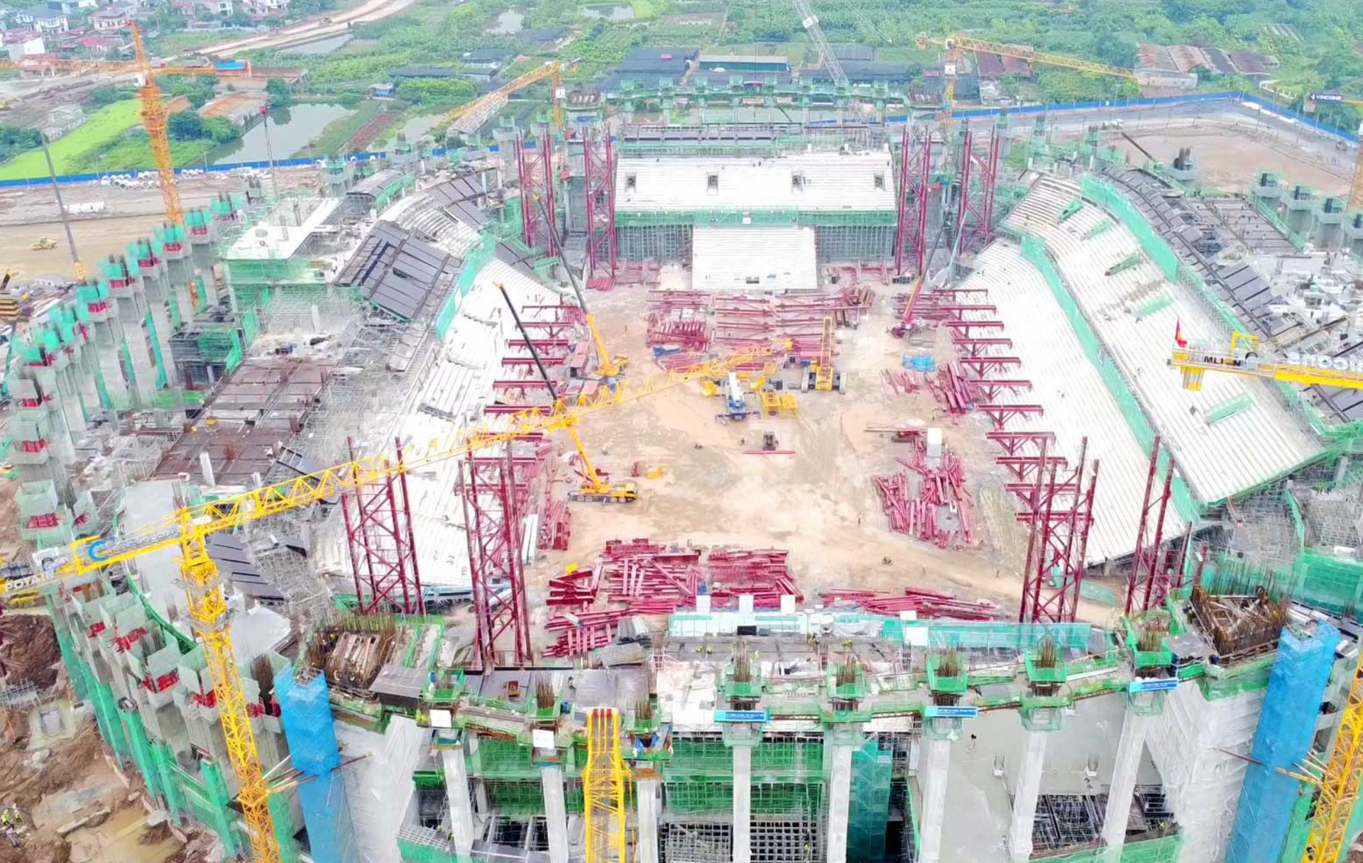 Việt Nam sắp triển khai phần mái vòm khổng lồ nặng 8.600 tấn của sân vận động lớn bậc nhất cả nước, sức chứa 60.000 chỗ ngồi vượt chuẩn quốc tế - Ảnh 3.