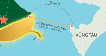 Thông tin dự án đường vượt biển Cần Giờ - Vũng Tàu hơn 93.000 tỷ đồng