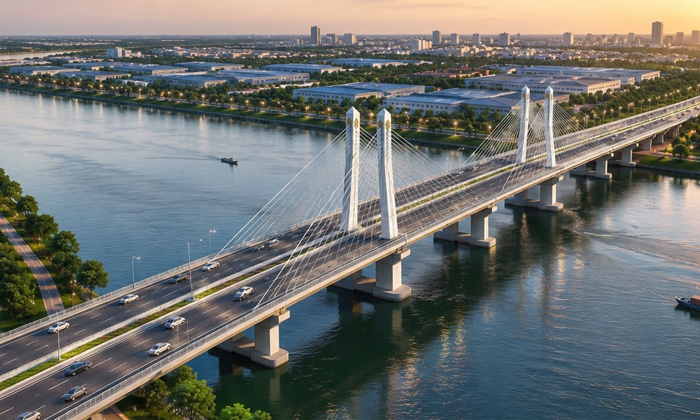 Tỉnh Bắc Ninh sẽ có thêm cầu Kim Chân. Nguồn ảnh: Báo Bắc Ninh