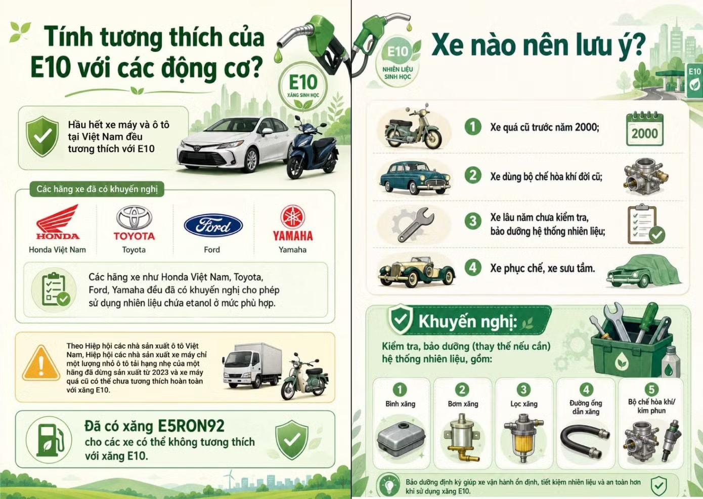 Những loại xe cần lưu ý khi dùng xăng E10 - Ảnh 1.