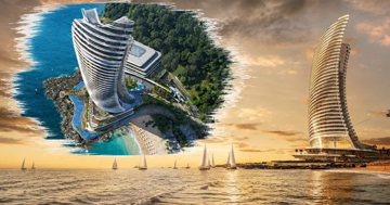Lần đầu tiên Việt Nam có tháp chọc trời được bao phủ bởi kính uốn cong hướng biển: Điểm nhấn kiến trúc tại đặc khu lớn bậc nhất cả nước