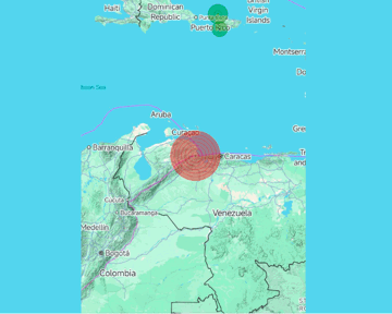 Venezuela rung chuyển vì động đất mạnh, nguy cơ xuất hiện sóng thần