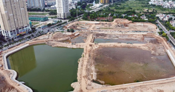 Chỉ 2 ngày nữa, hoàn thành hồ điều hòa khổng lồ giải thoát 6 điểm ngập nặng tại Thủ đô