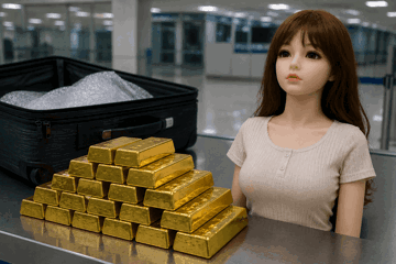 Bắt giữ 6 nghi phạm giấu hơn 1.300 cây vàng bên trong búp bê tình dục