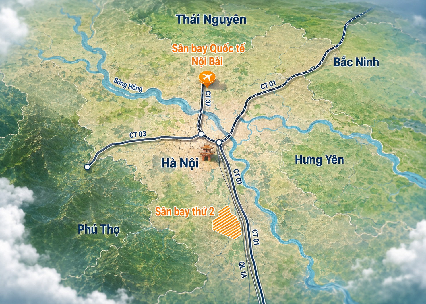 Quy hoạch Thủ đô tầm nhìn 100 năm: Sân bay thứ hai của Hà Nội sẽ đặt ở đâu? - Ảnh 5.