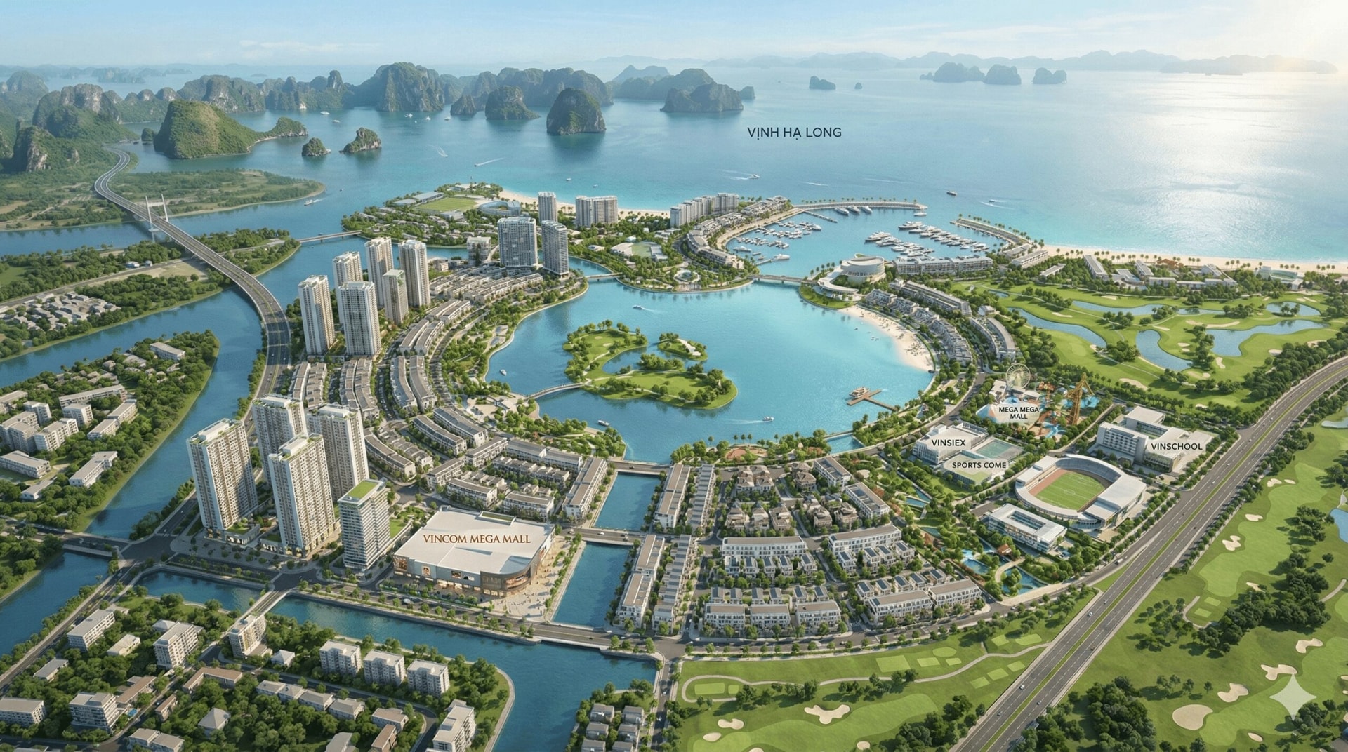 Sắp có làng đại học đổi mới sáng tạo quy tụ 7 trường danh tiếng, nằm trong lõi siêu đô thị biển 18 tỷ USD ven vịnh di sản thế giới của Vingroup- Ảnh 1.
