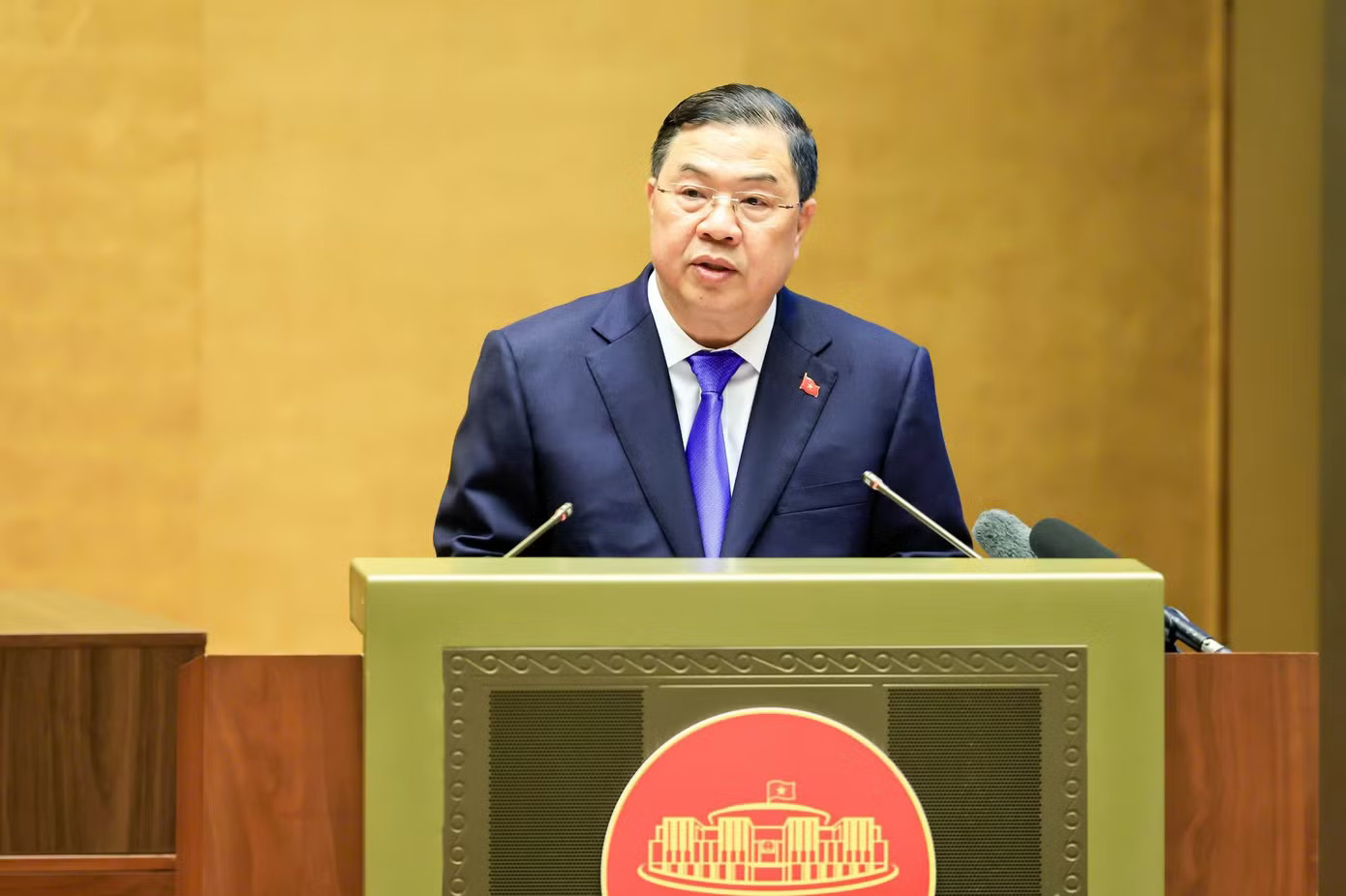 Phó Thủ tướng Thường trực Chính phủ Phạm Gia Túc trình bày chuyên đề tại hội nghị. (Ảnh: Như Ý) Thu hút FDI: Không chạy theo quy mô vốn, ưu tiên dự án công nghệ và đổi mới sáng tạo - Ảnh 1.
