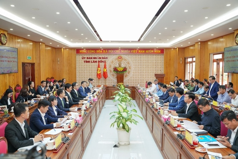 UBND tỉnh Lâm Đồng làm việc với Tập đoàn Novaland về các dự án đã triển khai và dự kiến đề xuất kế hoạch đầu tư trên địa bàn tỉnh