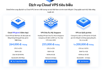 Thuê Cloud VPS giá rẻ hiệu năng cao tại DataOnline