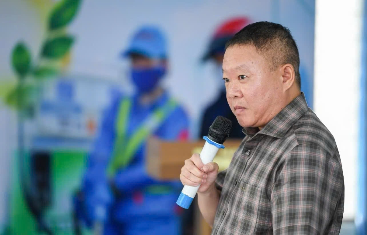 Ông Trần Phú Bình, Phó Tổng Giám đốc Tổng công ty Xăng dầu Quân độị.