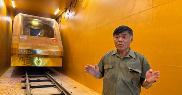 Đại gia Đường ‘bia’ chính thức khánh thành đoàn tàu điện dát vàng đầu tiên tại Thủ đô, sức chứa lên đến hơn 100 người