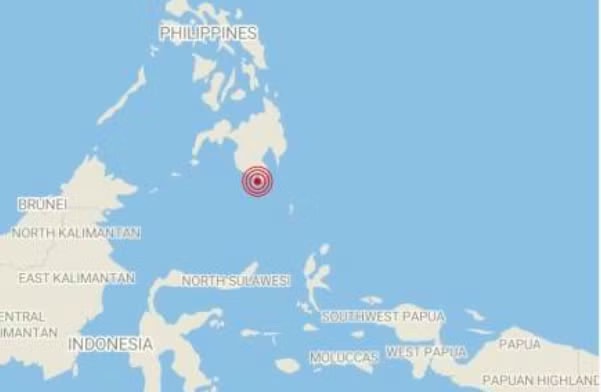 Vị trí xảy ra trận động đất Philippines rung chuyển vì động đất mạnh 8,2 độ, nguy cơ xuất hiện sóng thần - Ảnh 1.