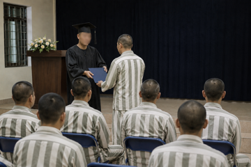 10 tù nhân dự lễ tốt nghiệp nhận bằng đại học ngay trong tù