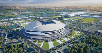 Sân vận động lớn thứ 2 Việt Nam đủ sức tổ chức World Cup thi công thần tốc, chưa đầy 1 năm nữa sẽ hoàn thiện