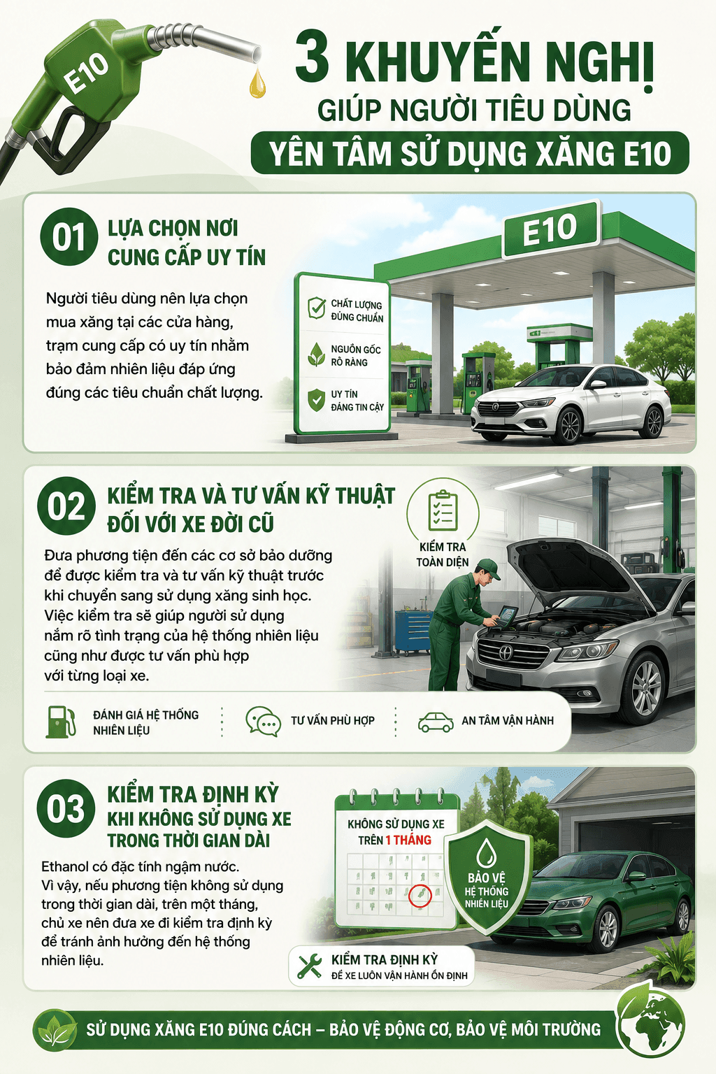 Đổ xăng E10, lưu ý ngay 3 việc để bảo vệ hệ thống nhiên liệu - Ảnh 2.