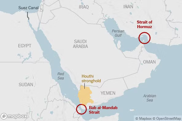 Phong tỏa Bab el-Mandeb có thể châm ngòi cú sốc kinh tế toàn cầu mới - Ảnh 1.