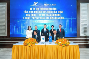 Sunshine và Xây dựng Hòa Bình chốt hợp tác 30.000 tỷ đồng
