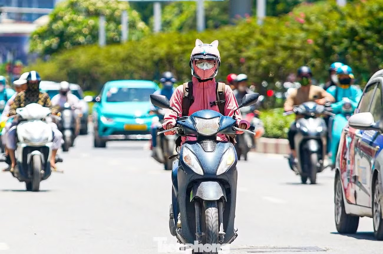 Miền Bắc hôm nay nắng nóng trở lại. Ảnh minh hoạ: Nam Giang. Miền Bắc chuyển nắng nóng - Ảnh 1.