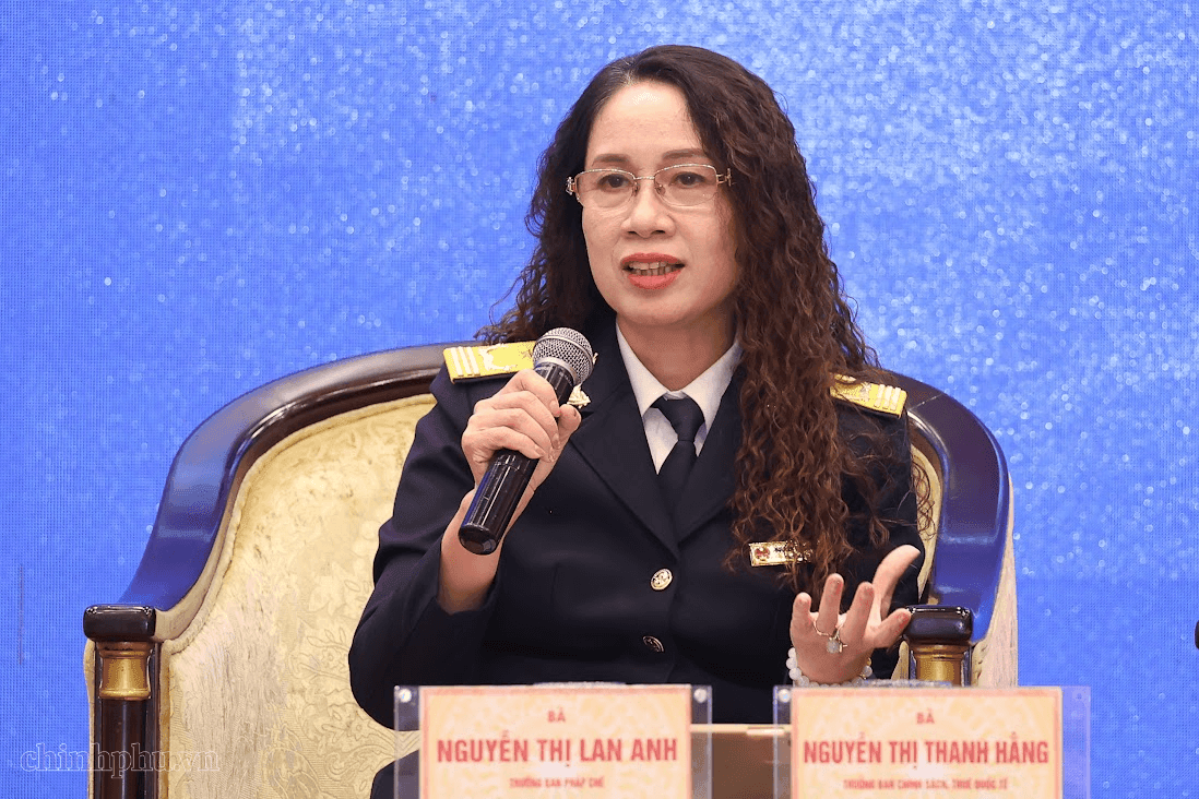 Bà Nguyễn Thị Lan Anh, Trưởng ban Pháp chế (Cục Thuế) - Ảnh: VGP/Nhật Bắc.