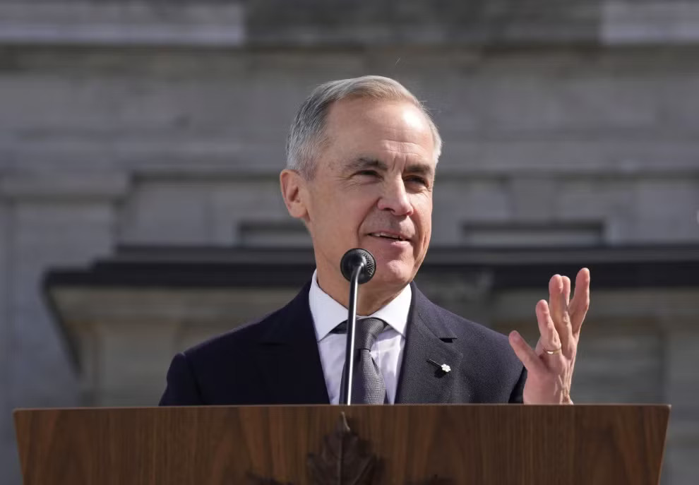 Thủ tướng Canada Mark Carney. Ảnh: AP Thủ tướng Lê Minh Hưng điện đàm với Thủ tướng Canada - Ảnh 2.
