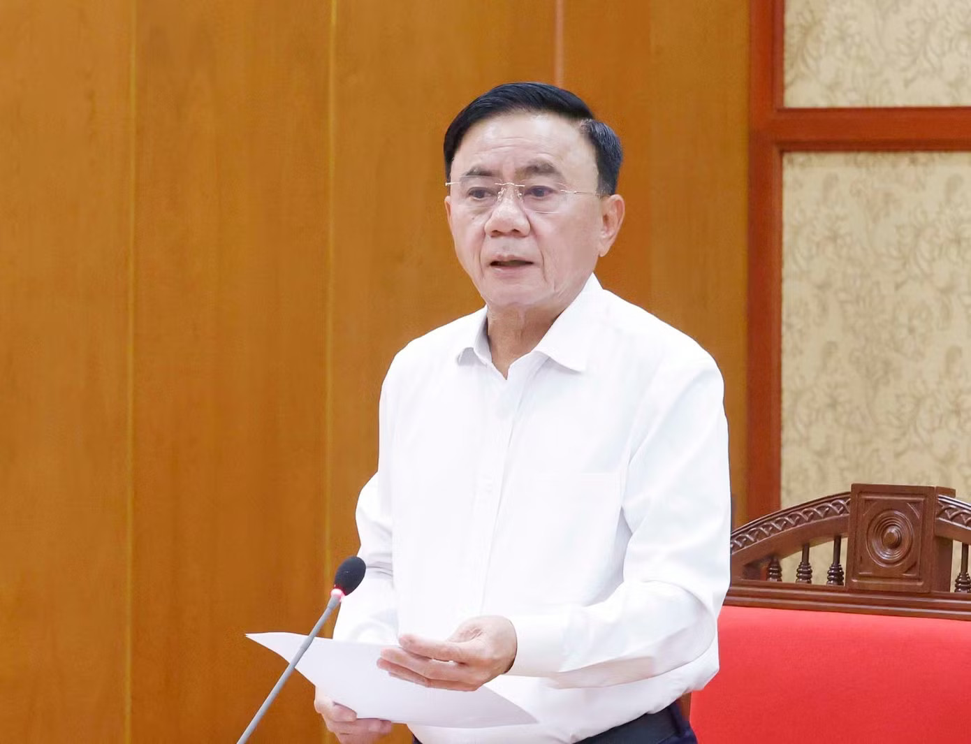 Thường trực Ban Bí thư Trần Cẩm Tú. Ảnh: PV. Sẽ thí điểm cơ chế Nhà nước mua lại dự án nhà ở thương mại của chủ đầu tư không còn khả năng thực hiện - Ảnh 1.