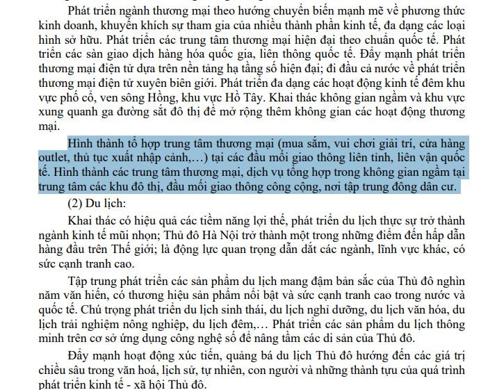 Quy hoạch Hà Nội 100 năm: Lần đầu Thủ đô định hình mạng lưới 7 trung tâm mua sắm outlet vào không gian thương mại cấp đô thị - Ảnh 1.