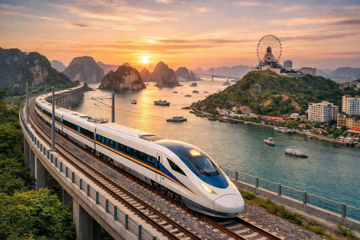 Dồn lực giải phóng mặt bằng tại dự án đường sắt tốc độ cao của VinSpeed